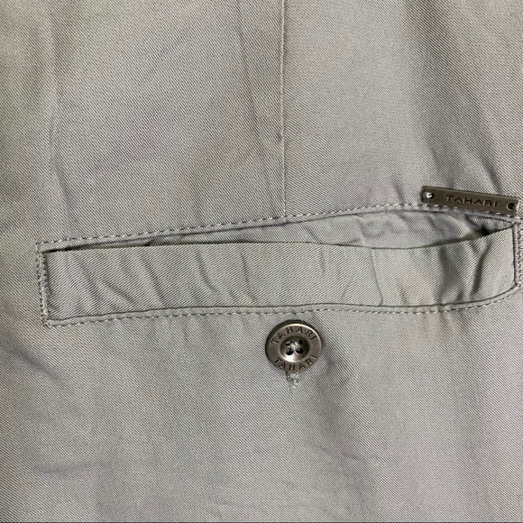 Tahari Grey Paperbag Casual Trouser Pants Size 8 - Picture 4 of 10